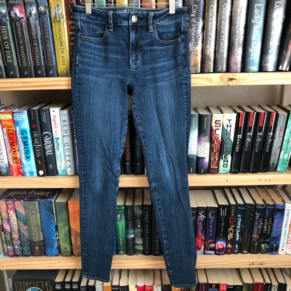 American Eagle Outfitters Denim - American Eagle Dark Wash Hi-Rise Jeggings Size 4